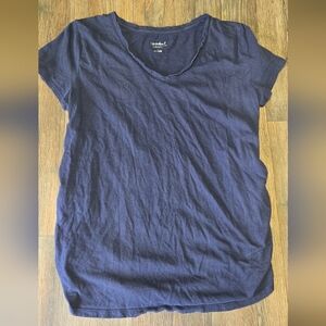 Isabel Maternity Short Sleeve Shirt Womens Size Large